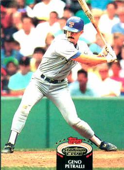 #3 Geno Petralli - Texas Rangers - 1992 Stadium Club Baseball