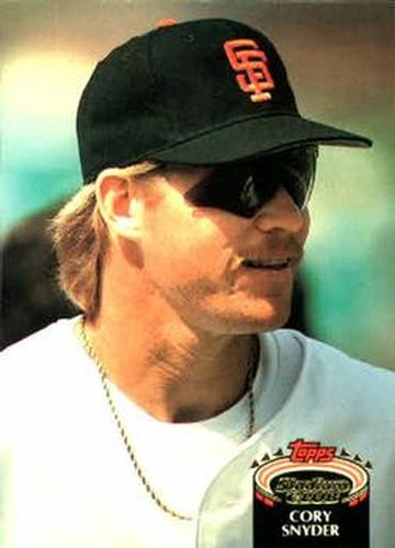 #772 Cory Snyder - San Francisco Giants - 1992 Stadium Club Baseball