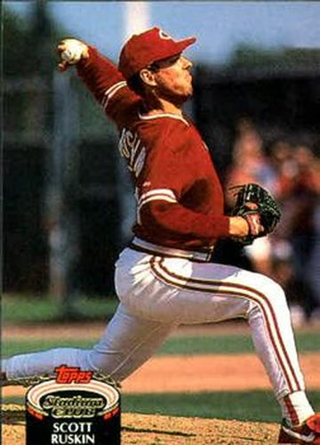 #777 Scott Ruskin - Cincinnati Reds - 1992 Stadium Club Baseball