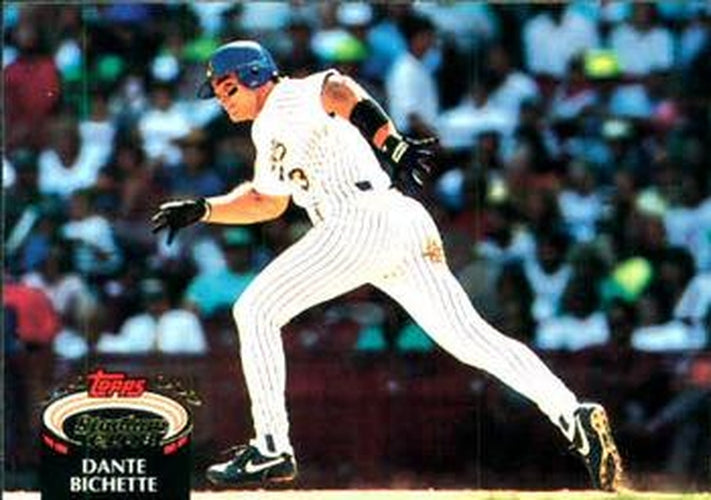 #7 Dante Bichette - Milwaukee Brewers - 1992 Stadium Club Baseball