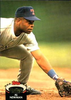 #821 Al Newman - Texas Rangers - 1992 Stadium Club Baseball