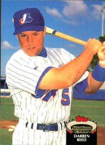 #824 Darren Reed - Montreal Expos - 1992 Stadium Club Baseball