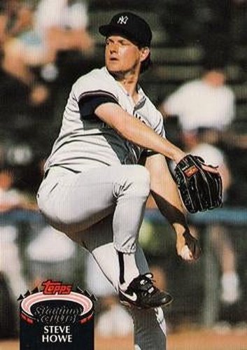 #827 Steve Howe - New York Yankees - 1992 Stadium Club Baseball