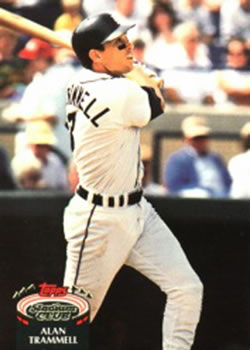 #850 Alan Trammell - Detroit Tigers - 1992 Stadium Club Baseball