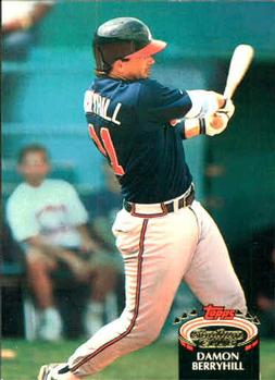 #856 Damon Berryhill - Atlanta Braves - 1992 Stadium Club Baseball