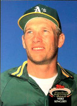 #862 Mike Kingery - Oakland Athletics - 1992 Stadium Club Baseball