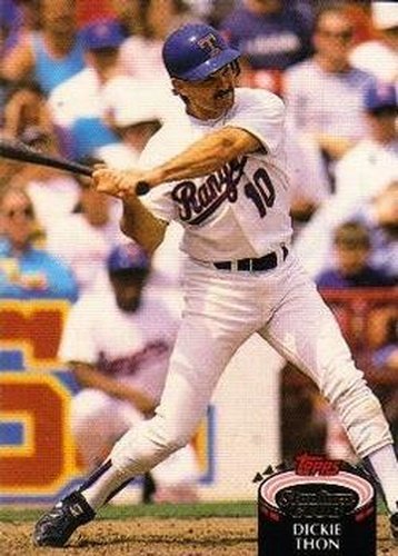 #868 Dickie Thon - Texas Rangers - 1992 Stadium Club Baseball