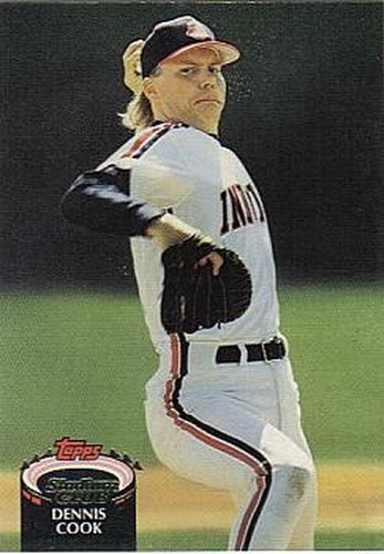 #887 Dennis Cook - Cleveland Indians - 1992 Stadium Club Baseball
