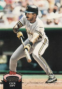 #95 Cecil Espy - Pittsburgh Pirates - 1992 Stadium Club Baseball