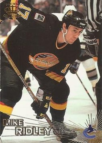 #206 Mike Ridley - Vancouver Canucks - 1997-98 Pacific Crown Hockey