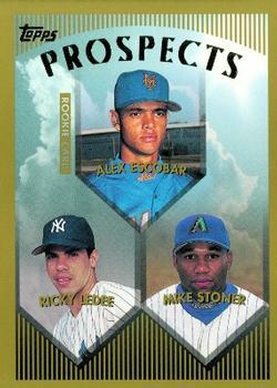 #206 Alex Escobar / Ricky Ledee / Mike Stoner - New York Mets / New York Yankees / Arizona Diamondbacks - 1999 Topps Baseball