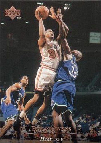 #206 Billy Owens - Miami Heat - 1995-96 Upper Deck Basketball