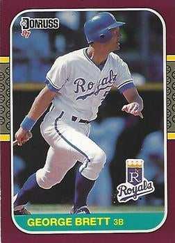 #206 George Brett - Kansas City Royals - 1987 Donruss Opening Day Baseball