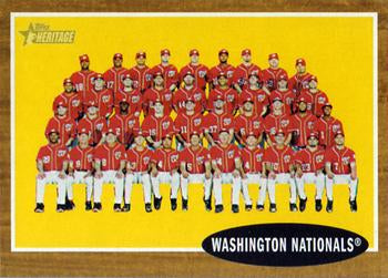 #206 Washington Nationals - Washington Nationals - 2011 Topps Heritage Baseball