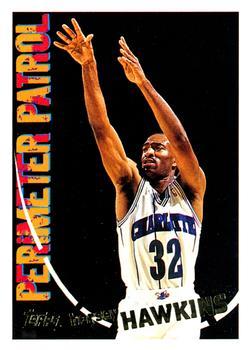 #206 Hersey Hawkins - Charlotte Hornets - 1994-95 Topps Basketball
