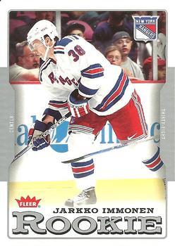 #206 Jarkko Immonen - New York Rangers - 2006-07 Fleer Hockey