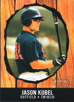 #206 Jason Kubel - Minnesota Twins - 2003 Bowman Heritage Baseball