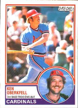 #206 Ken Oberkfell - St. Louis Cardinals - 1983 O-Pee-Chee Baseball