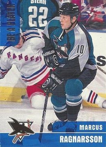 #206 Marcus Ragnarsson - San Jose Sharks - 1999-00 Be a Player Memorabilia Hockey