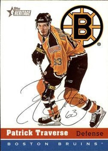 #206 Patrick Traverse - Boston Bruins - 2000-01 Topps Heritage Hockey