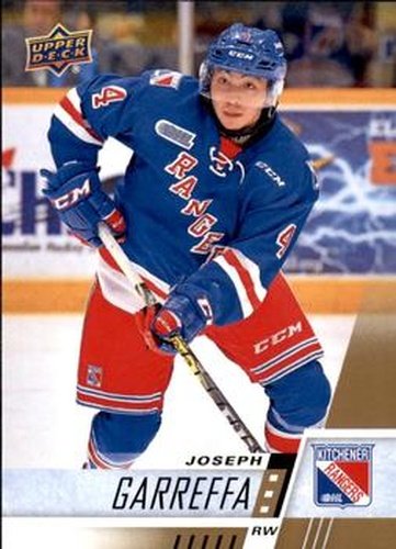 #206 Joseph Garreffa - Kitchener Rangers - 2017-18 Upper Deck CHL Hockey