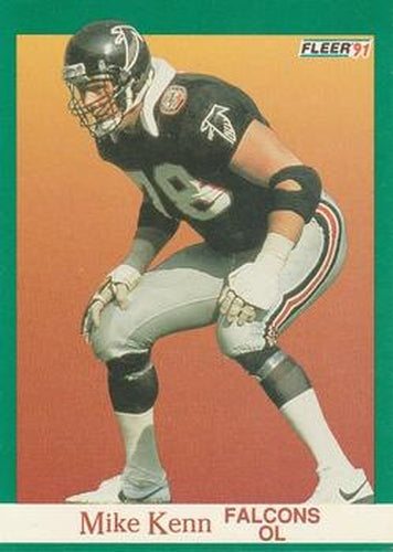 #206 Mike Kenn - Atlanta Falcons - 1991 Fleer Football