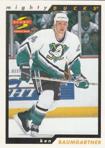 #206 Ken Baumgartner - Anaheim Mighty Ducks - 1996-97 Score Hockey