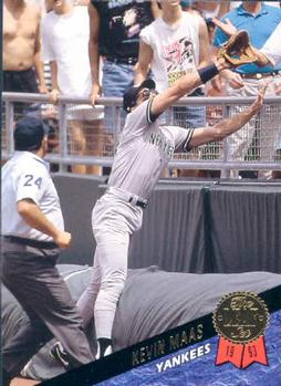 #206 Kevin Maas - New York Yankees - 1993 Leaf Baseball