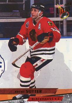 #206 Brent Sutter - Chicago Blackhawks - 1993-94 Ultra Hockey