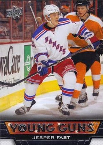 #206 Jesper Fast - New York Rangers - 2013-14 Upper Deck Hockey