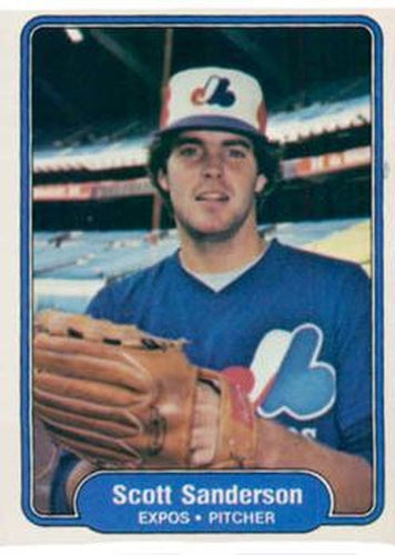 #206 Scott Sanderson - Montreal Expos - 1982 Fleer Baseball