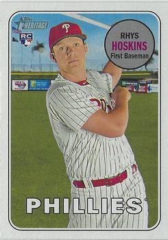 #206c Rhys Hoskins - Philadelphia Phillies - 2018 Topps Heritage Baseball
