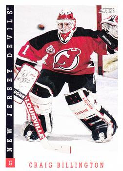 #207 Craig Billington - New Jersey Devils - 1993-94 Score Canadian Hockey