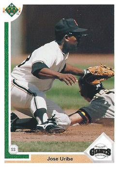 #207 Jose Uribe - San Francisco Giants - 1991 Upper Deck Baseball