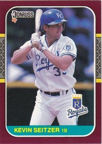 #207 Kevin Seitzer - Kansas City Royals - 1987 Donruss Opening Day Baseball