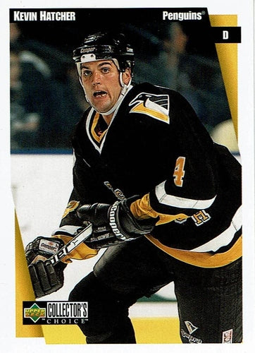 #207 Kevin Hatcher - Pittsburgh Penguins - 1997-98 Collector's Choice Hockey