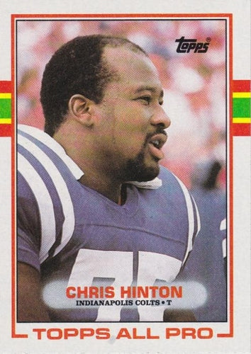 #207 Chris Hinton - Indianapolis Colts - 1989 Topps Football