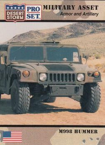 #207 M998 Hummer - 1991 Pro Set Desert Storm