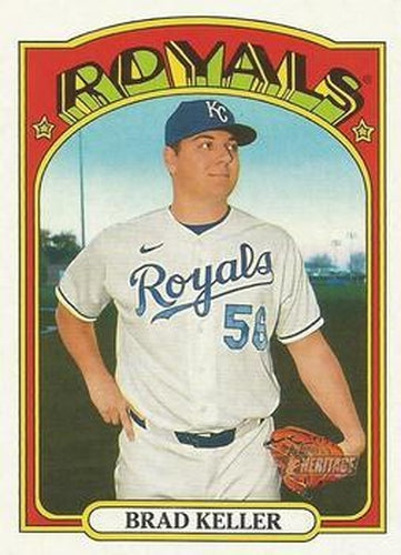 #207 Brad Keller - Kansas City Royals - 2021 Topps Heritage Baseball
