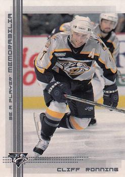 #207 Cliff Ronning - Nashville Predators - 2000-01 Be a Player Memorabilia Hockey