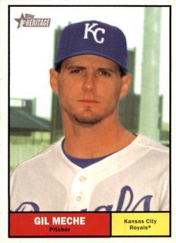 #207 Gil Meche - Kansas City Royals - 2010 Topps Heritage Baseball
