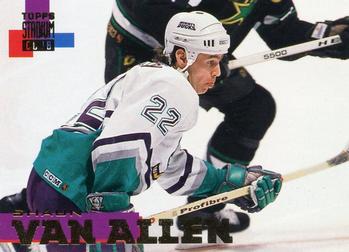 #207 Shaun Van Allen - Anaheim Mighty Ducks - 1994-95 Stadium Club Hockey