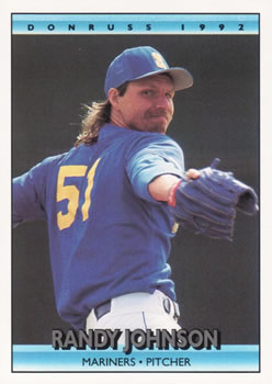 #207 Randy Johnson - Seattle Mariners - 1992 Donruss Baseball
