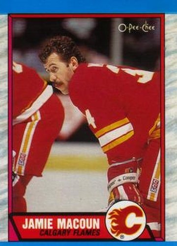 #207 Jamie Macoun - Calgary Flames - 1989-90 O-Pee-Chee Hockey