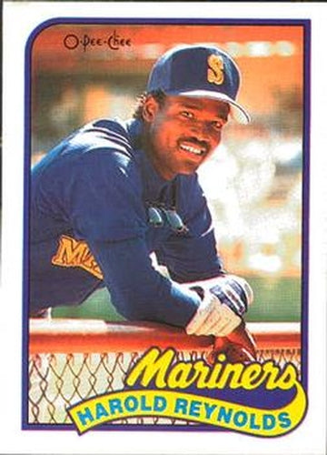 #208 Harold Reynolds - Seattle Mariners - 1989 O-Pee-Chee Baseball