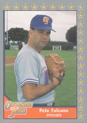 #208 Pete Falcone - Orlando Juice - 1990 Pacific Senior League Baseball