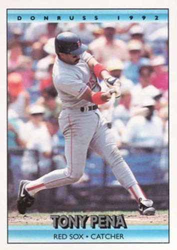 #208 Tony Pena - Boston Red Sox - 1992 Donruss Baseball