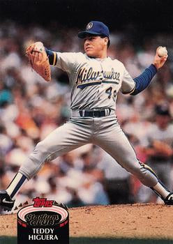 #208 Teddy Higuera - Milwaukee Brewers - 1992 Stadium Club Baseball