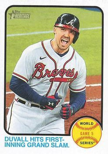 #208 Adam Duvall - Atlanta Braves - 2022 Topps Heritage Baseball