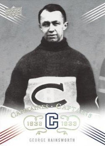 #208 George Hainsworth - Montreal Canadiens - 2008-09 Upper Deck Montreal Canadiens Centennial Hockey
